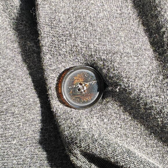 Lacoste Charcoal Gray Knit One-Button Blazer – Size 36 (S) - Picture 4 of 4